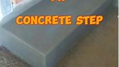 DIY Concrete Step. #Diy #Masonry #construction #Concrete #Steps #Stair #DiyProject #houseimprovement #MrSandmanAV | Mr. Sandman