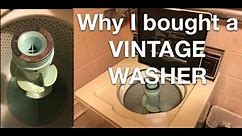 the washer I LOVE vintage washing machine full cycle restored how to wash antique appliance