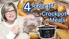 4 NEW 😋 DELICIOUS Crockpot Freezer Meals In 30 Minutes | This Changes the Slow Cooking Game!