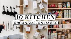 10 SMALL KITCHEN ORGANIZATION HACKS & DIY Ideas 🍳 Easy & Budget Friendly!