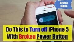 Turn Off iPhone 5 With Broken Power Button - DONE With Onscreen Assistance !!!!