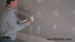 How to Easily cover screws and nails using drywall mud