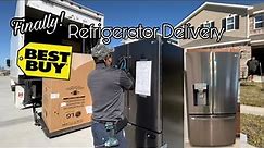 Refrigerator Delivery Best Buy Appliance | LG French Door Smart Wi Fi in Print Proof Black