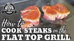 How to Cook a Steak on the Flat Top Grill (for the perfect crust!)
