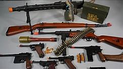 WW2 Weapon Toy Gun Part1 - Germany Army - MG42 MP40 Kar98k Luger P08 - Realistic Toy Gun Collection