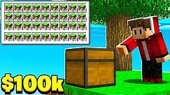 This is The EASIEST Way To Make Money in Skyblock! (Cubecraft Minecraft Bedrock Edition)