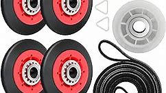 4392067 Dryer Repair Kit for Whirlpool, Maytag, Kenmore and More - Includes WPW10314173 Drum Roller, 661570V Dryer Belt and 279640 Idler Pulley - Baridwon Dryer Replacement Parts