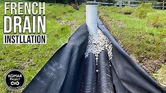 How to Install a French Drain that Actually Works! DIY Project