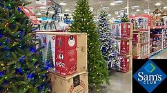 SAM'S CLUB SHOP WITH ME CHRISTMAS DECORATIONS TREES GIFTS AIR FRYERS SHOPPING STORE WALK THROUGH