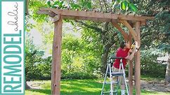 How to Build a Wood Arbor for Garden, Yard or Wedding : DIY Arbor Tutorial