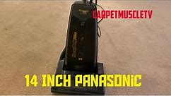 Panasonic Commercial vacuum. Prevacuum carpet.