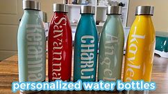✨How to make personalized water bottles with Cricut!✨