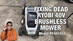 Fixing a Dead Ryobi 40V Brushless Mower