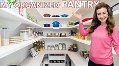 My Kitchen Pantry Tour! PANTRY ORGANIZATION IDEAS