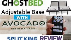 Ghost Bed Adjustable Split King Base with Avocado Green Mattress--REAL consumer review