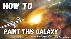Learn to airbrush with this galaxy painting tutorial! Easy simple airbrush techniques anyone can do