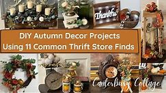 DIY AUTUMN DECOR PROJECTS USING 11 COMMON THRIFT STORE ITEMS