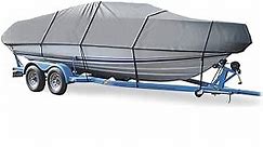 Boat Cover Compatible for Lund MR Pike 18 Tiller (All Years) Heavy-Duty Great