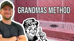 Grandmas Method. How to waterproof a shower floor. WINNI