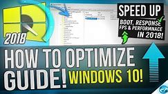 🔧 How to Optimize Windows 10 For GAMING & Performance in 2019 The Ultimate Updated GUIDE