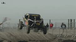 Off-road vehicles race down sandy course at N.J. beach
