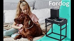 Elevated Automatic Dog Feeder for Large Dog,Replendish Faucet Automatic Waterer Fountain Raised Dog Bowl Dry Food Dispenser 8 Height Adjustable Dog and Ca…