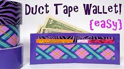 EASY Duct Tape Wallet Tutorial!