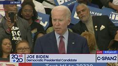Campaign 2020-Joe Biden Campaign Event in Detroit