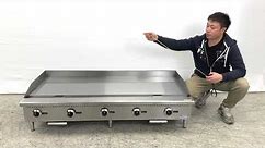Elite 5 ft Commercial Countertop Gas Griddle in Stainless Steel CD-MG60