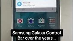 Samsung control bar over the years…. #support #youtubeshorts #musicvideos #support