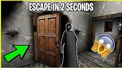 ESCAPE FROM GRANNY'S HOUSE IN 2 SECONDS! - TUTORIAL