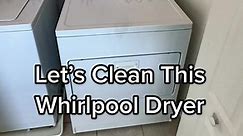 Whirlpool Dryer Cleaning #clothesdryer #laundry #whirlpool #laundrytips #cleaning #satisfying #dirty #money #momsoffb #treasure #wheatpenny #homemaintaince #appliancerepair | Mrlintguy