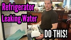 Refrigerator Leaking Water On The Floor DO THIS! #refrigerator #repair #Maytag #Whirlpool