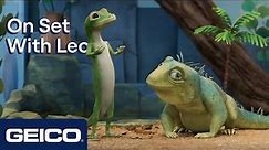 Geico The GEICO Gecko Rehearses with Leo - Leo on Netflix Ad 2023