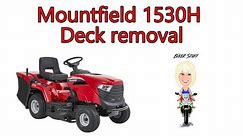 How To Repair A Bent Mower Deck on a Mountfield 1530H