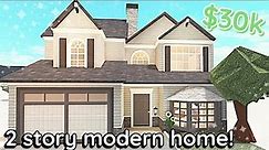30k Modern Bloxburg House Build: 2 Story Tutorial