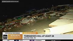 At least 24 dead after Mississippi tornado that causes destruction across the state
