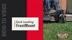 How-to: Leveling a FrontMount Deck
