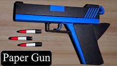 DIY - How To Make a Paper Gun That Shoots Paper Bullets easy