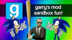 Gmod Sandbox Funny Moments - Sonic 1v1, Mcdonalds, Baseball Bat Fun, Batman, Murder House!