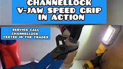 v-Jaw Speed Grips in action to unclog a drain @CHANNELLOCK® Tools #CHANNELLOCK #Madeintheusa #diy #pliers #tradesman #plumbing #speedgrip #channellockpartner