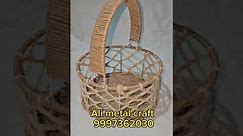 Jute Hamper Basket Washed Stackable 8x8 Jute Storage Baskets #alimetalcraft #jutebasket #ytshorts