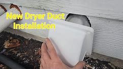 New Dryer Duct Installation