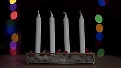 Lighting First Advent Candle Stock Footage Video (100% Royalty-free) 1030576253 | Shutterstock