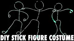 DIY LIGHTED STICK FIGURE COSTUME TUTORIAL | CHEAP & EASY GLOW STICK MAN COSTUME | HOW TO