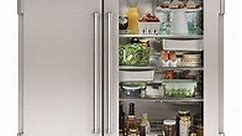 Sub-Zero PRO 48" Stainless Steel With Glass Door Built-In Side-By-Side Refrigerator - PRO4850G
