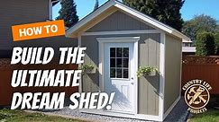 How to Build a Shed - Complete Shed Build From The Ground Up - 15 Video Tutorials
