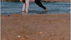 🌊🏝️ #yoga #wateryoga #sea #beach #fitness #lifestyle | Priyanka Mishra