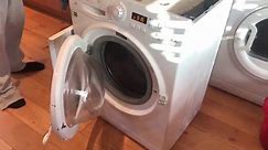 Extraordinary moment hotpoint washing machine catches on fire