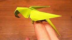 How To Make a Paper Parrot - EASY Origami ( Design by Manuel Sirgo)